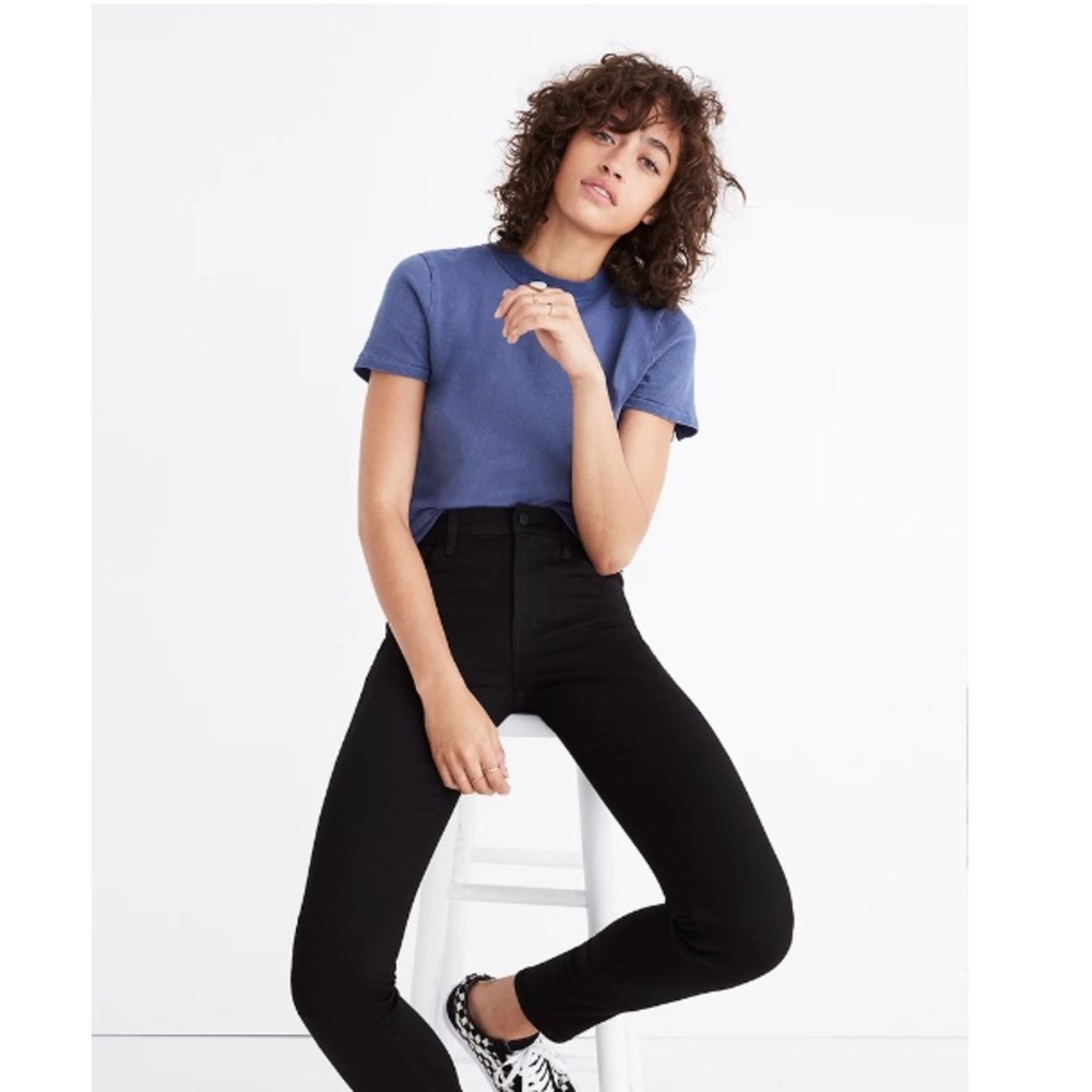 NWT Madewell Petite Roadtripper Jeans in Bennett Black